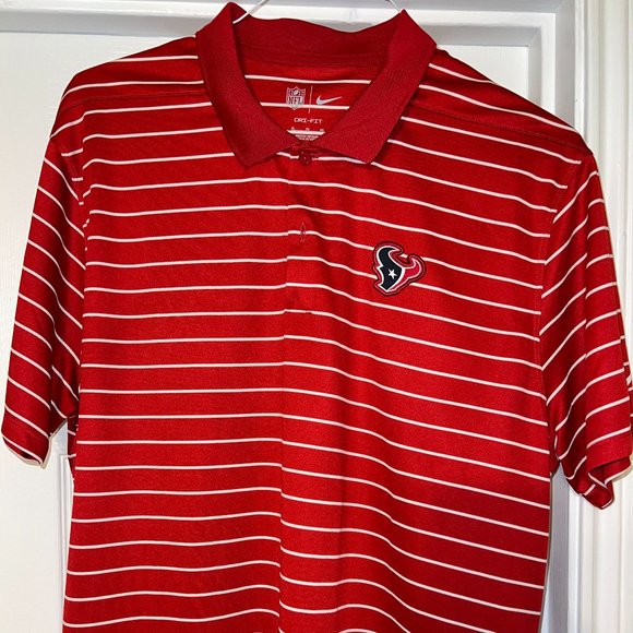 Red Nike Houston Texans Polo - Picture 1 of 3